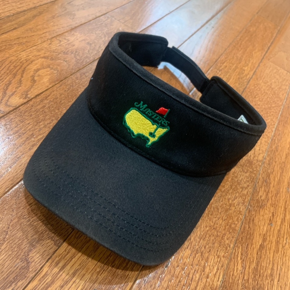Masters Augusta national American Needle black golf Visor Strap Back Hat